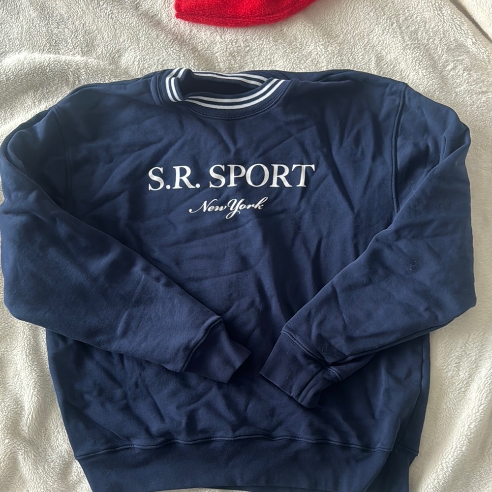 Sporty & Rich Navy Sweatshirt